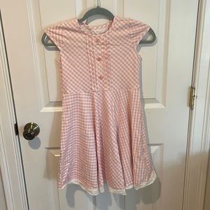 Shrimp & Grits serendipity dress. Pink & white check. New. Size 9/10